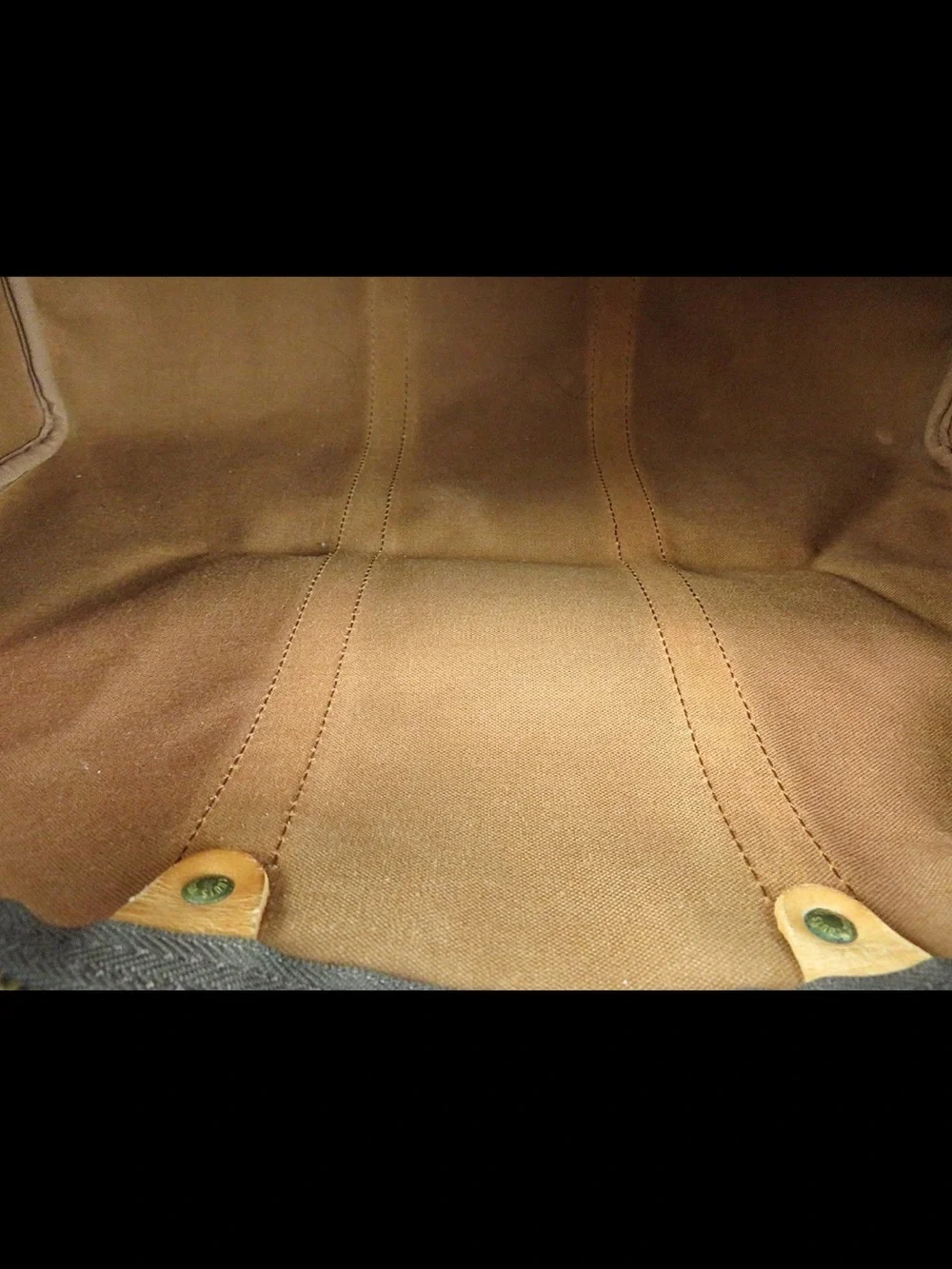 Louis Vuitton Brown Monogram Travel Duffel with Tan Leather Trim